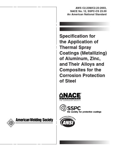 AWS C2 23 NACE 12 TSC standard 2003