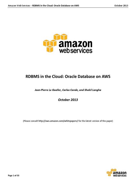 AWS RDBMS Oracle pdf