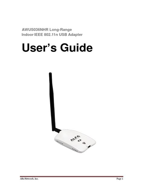 AWUS036NHR User Manual pdf