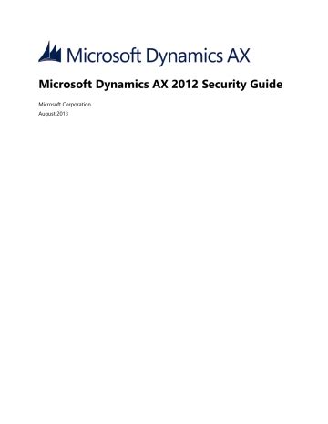 AX2012 Security Guide Aug 2013 pdf