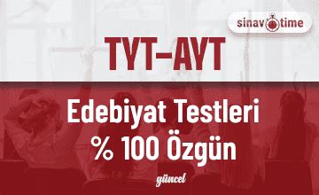 AYT Edebiyat Testleri Sinavtime.