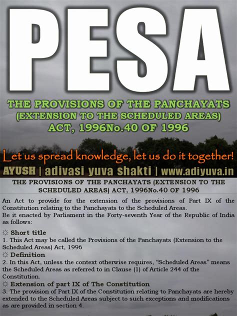 AYUSH Awareness PESA Act Education
