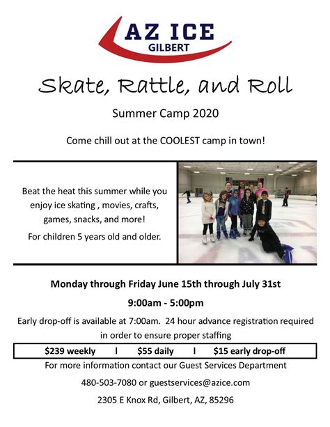 AZ Ice Gilbert - Skate, Rattle, and Roll Summer Day Camp.