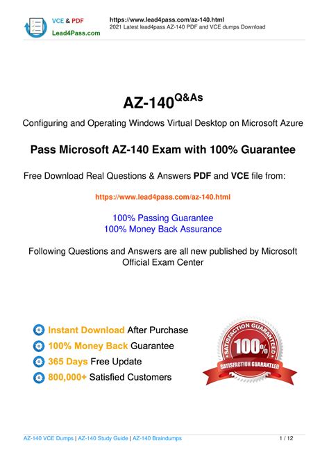 AZ-140 Zertifikatsfragen