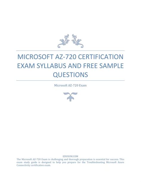 AZ-720 Exam