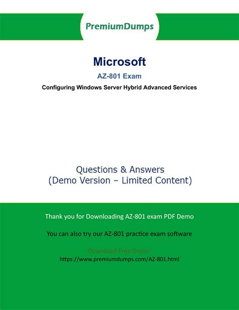 AZ-801 PDF Testsoftware