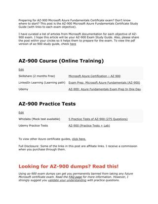 AZ-900 PDF Demo