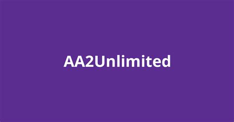 Aa2unlimited. Things To Know About Aa2unlimited. 