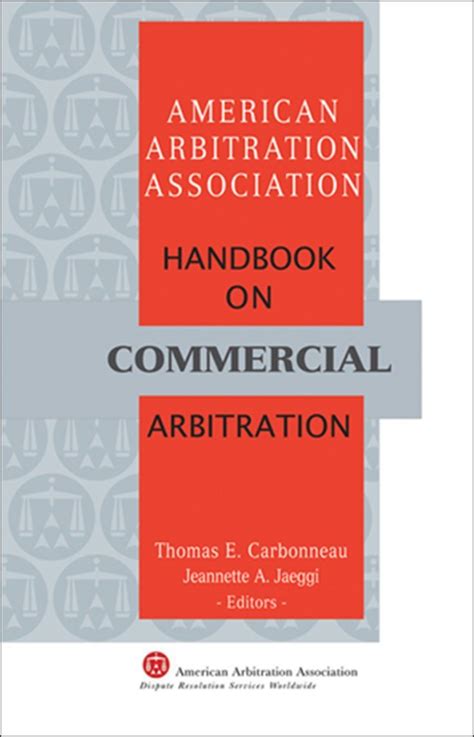 Aaa handbook on commercial arbitration by american arbitration association. - Marvel schebler overhaul manual ma 3a.