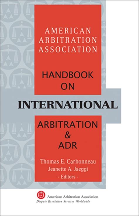Aaa handbook on international arbitration and adr. - By marilyn harris handbook of home health care administration fifth.