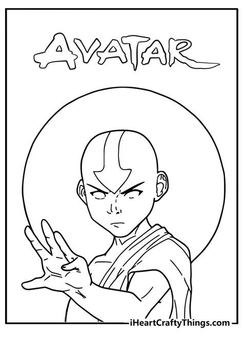 Aang Coloring Pages