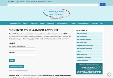 Plus, if you are both an AANP member and an AANPCB certificant, your log in information may be different for each website. If you are interested in achieving certification or becoming recertified as an FNP, A-GNP or ENP through AANPCB, please find more information from AANPCB. Visit AANPCB. 