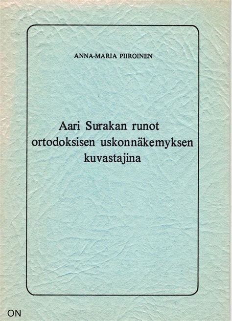Aari surakan runot ortodoksisen uskonnäkemyksen kuvastajina. - Fountas and pinnell lli green lesson guide.