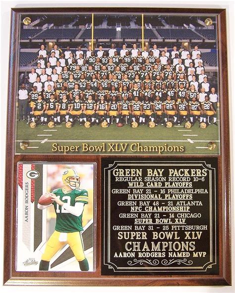 Aaron Rodgers Football Card Green Bay Packers Card Plaque …