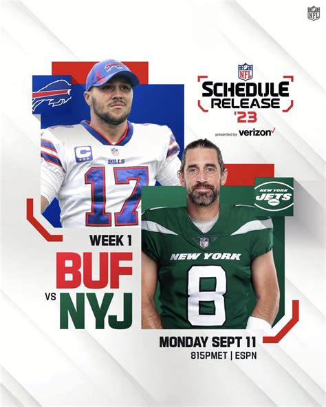 Aaron Rodgers to make Jets debut Sept. 11 against the Buffalo Bills on Monday Night Football