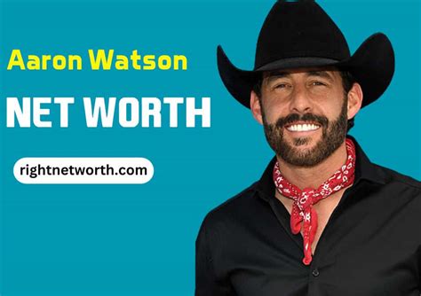 Aaron watson net worth. Aaron Watson is a highly successful country music singer and songwriter with a financial success that reflects his dedication and talent. This article explores Aaron Watson net worth, who has achieved incredible milestones in the music industry. Quick Facts Facts Details Real Name James... 