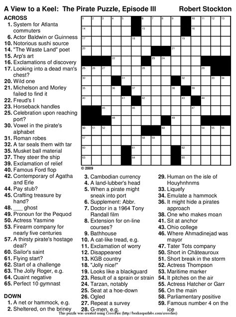 DAILY CROSSWORD. Crosswords. Sudoku On the Rec