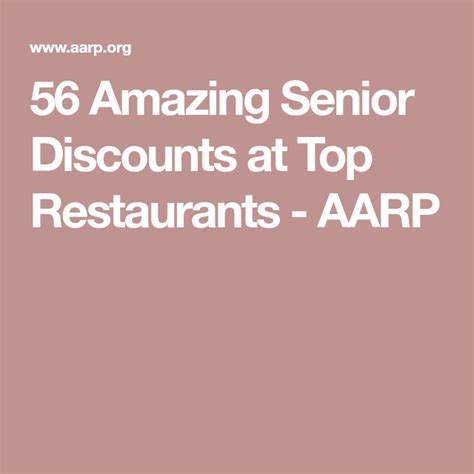 Aarp discount restaurants. Things To Know About Aarp discount restaurants. 