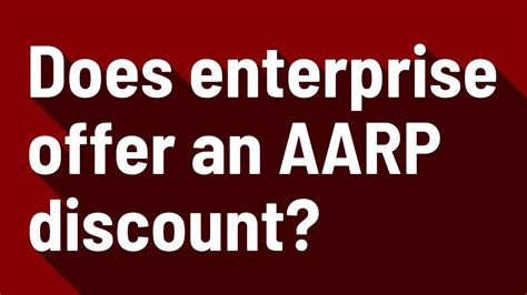 Aarp enterprise discount. Renting a car can be a great way to get around when you’re on vacation or need a reliable vehicle for business travel. Enterprise is one of the leading car rental companies in the world, offering an extensive selection of vehicles and compe... 