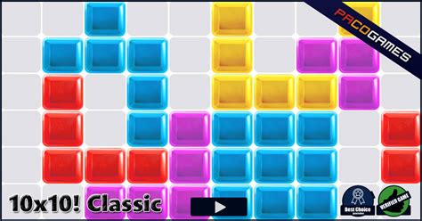 Embed. 2,453. ratings. 8.7. Element Blocks is an entertaining 10x10 game with power-ups. 10x10 is a free puzzle game that is engaging and fun to play. Place blocks on the 10x10 grid to complete lines. The game ends when you run out space. See if you can fill up the 10x10 board with the Tetris shaped tiles.. 