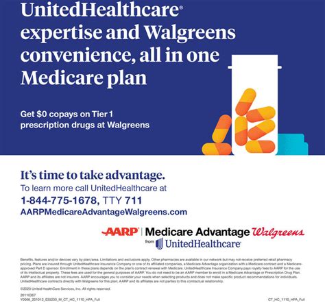 4 out of 5 stars* for plan year 2023. AARP Medicare Advantage Walgreens (PPO) is a PPO Medicare Advantage (Medicare Part C) plan offered by UnitedHealthcare. Plan ID: H2228-083-000. * Every year, the Centers for Medicare & Medicaid Services (CMS) evaluates plans based on a 5-star rating system. $0.00 Monthly Premium.. 