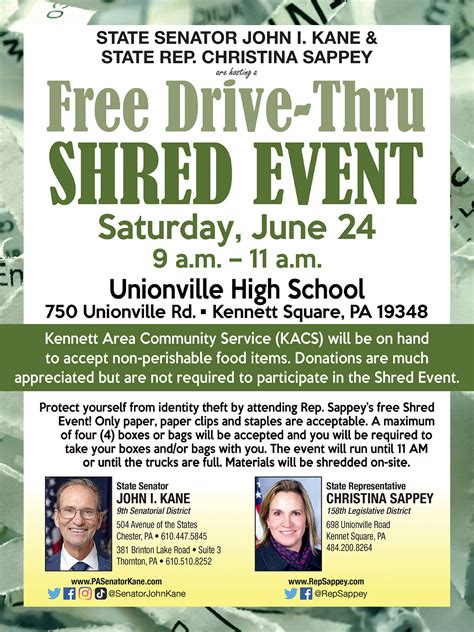 Free Shred Event. Saturday, Oct 19, 2024 at 8:00 a.m