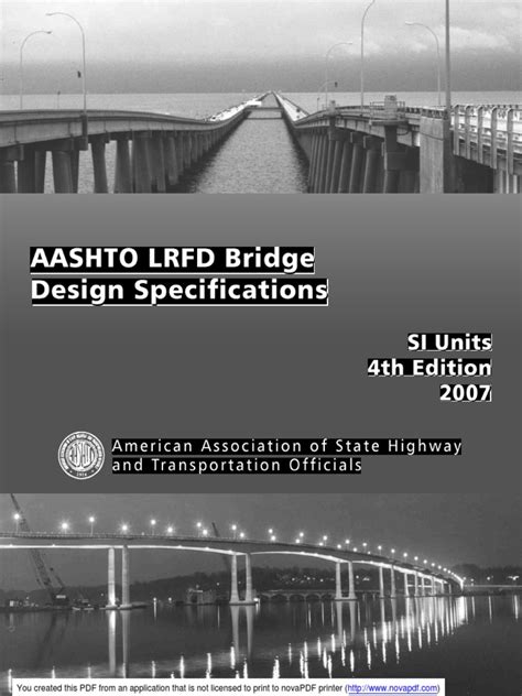 Aashto Lrfd Si Units 4th Edition