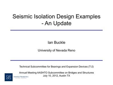 Aashto guide specifications for seismic isolation design. - Economie et plan de développement, république gabonaise.