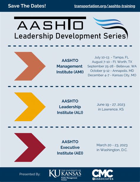 Feb 7, 2020 · The American Association of State Highway and Transportation Officials has issued a Request for Proposal to harmonize and modernize its leadership development series.. Among other learning platforms, AASHTO currently offers three main leadership development courses specifically tailored to offer transportation professionals knowledge and skills at various stages throughout their career: 