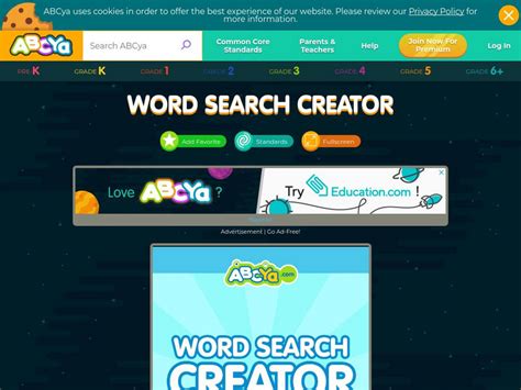 Ab Cya Make a Word Search Puzzle Word Search Creator Interactive for