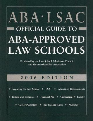 Aba lsac official guide to aba approved law schools 2006. - Gloria torner y julio de pablo.