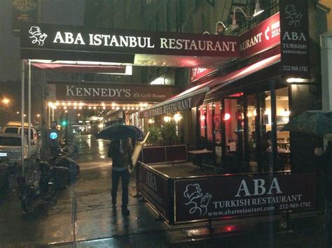 Aba turkish restaurant. ABA Turkish Restaurant. Rated 4.5 stars (316) 325 W 57th St, New York, NY, 10019 | Mediterranean Middle Eastern Halal Turkish. Free delivery | $14.00 min. Estimated time 40 min. View map and hours. Order food online from ABA Turkish Restaurant. Enter your address to get started. Get Started. Search and order. 