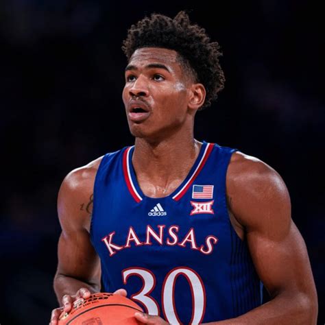 Agbaji has etched his named into the Kansas records books. His 53 consecutive games of making at least one three-point field goal is a KU record. Additionally, he is 23rd on the KU all-time scoring list, currently at 1,506 points and ranks in the top 10 in three-point field goals made (sixth at 233) and attempted (fourth at 622).