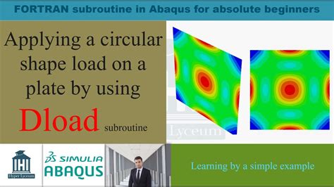 Abaqus dload example.  check position of centre of circle base on initial position, velocity a...