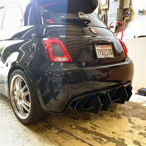 Abarth 500 rear diffuser. .  ...