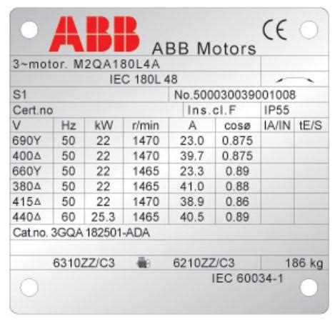 Abb Bfp Motor Spec