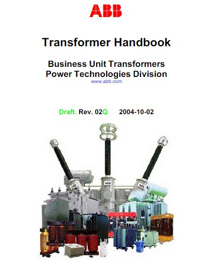 Abb service handbook for transformers 3rd edition. - História universal verbo do mundo antigo -(euro 24.69).
