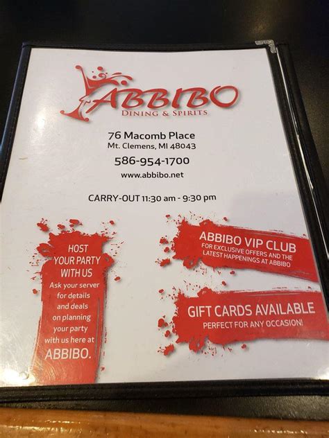Get delivery or takeout from ABBIBO at 76 Macomb Place in Mount 