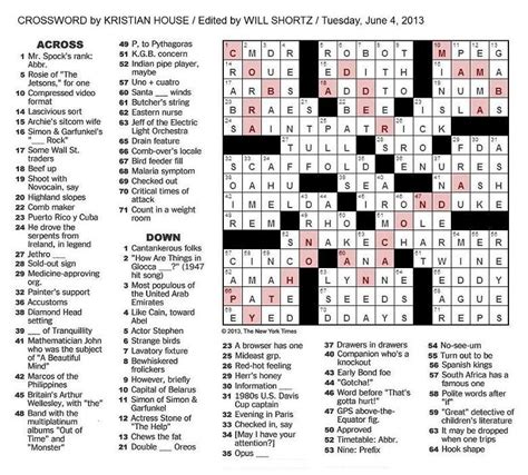 The New York Times crossword puzzle is legendary for its challenging clues, intricate grids, and rich vocabulary. For crossword enthusiasts, completing the daily puzzle is not just a pastime but a feat of mental agility.. 