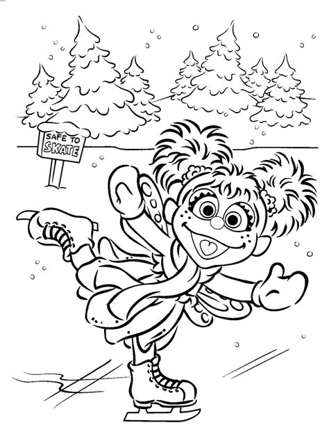 Abby Sesame Street Coloring Pages Learning How to Read