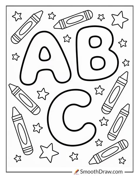 Abc Coloring Pages To Prin