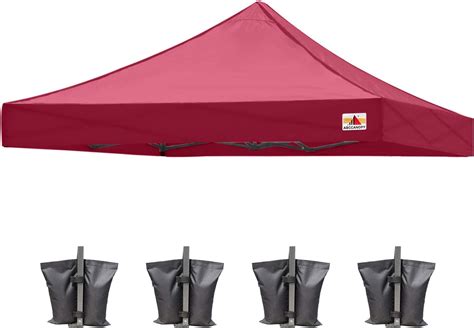 This 7.86' x 7.86' canopy replacement top fits Trademark Innovations 10' canopy frames with slant support legs. Save money by purchasing a replacement top rather than a whole new canopy tent. Made with Oxford-coated waterproof fabric with silver lining that is 210D material. . 