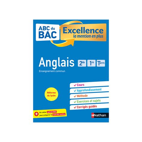 Abc du bac excellence anglais 2de 1re term. - Betænkning om indførelse af 13-skalaen ved de højere uddannelsesinstitutioner.