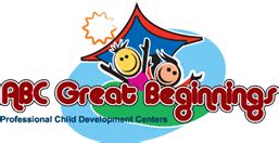 Abc great beginnings. Abc Great Beginnings, Inc. Trade Name ("Doing Business As ..."): DUNS Number: 015158316 Parent DUNS Number: 018624482 Address, line 1: 6006 S 300 W Address, line 2: City: SALT LAKE CITY State: UT Zip: 84107-6923 Phone Number: 801-205-7574 Fax Number: E-mail Address: [email protected] 