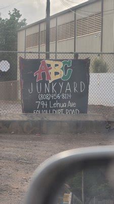 Abc junkyard pearl city. ABC JUNKYARD - Recycling Center in Pearl City, 794H Lehua Ave, Pearl City, Hawaii, United States. Accepts and recycle scrap materials 
