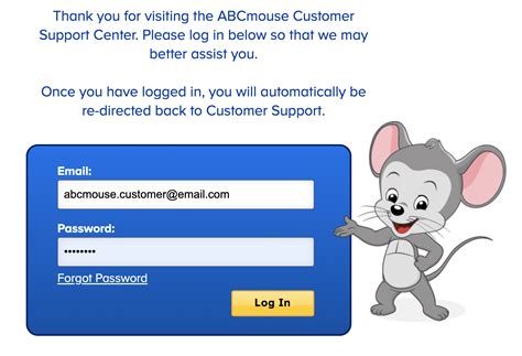 Shows parents how to login to access abcmouse.com and how to access their child's learning path..