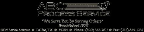 Abc process service. Get Started with Memphis, TN Service of Process. Serve anywhere in Memphis, TN for $85. Receive 4 to 6 service attempts for each service request. Get proof of service with photo and GPS evidence. Price is per address and party served. Place Order. 