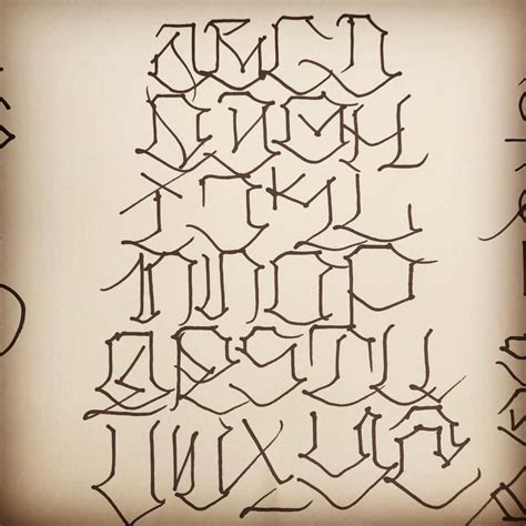 Abcdario Gangster . lettering chololettering Graffiti lettering