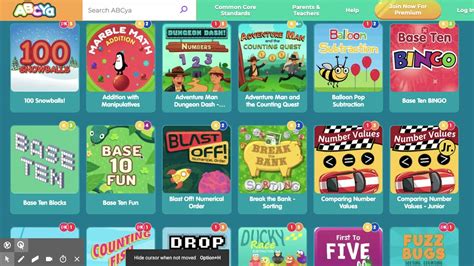 Abcya learning. Educational games for grades PreK through 6 that will keep kids engaged and having fun. Topics include math, reading, typing, just-for-fun logic games… and more! 