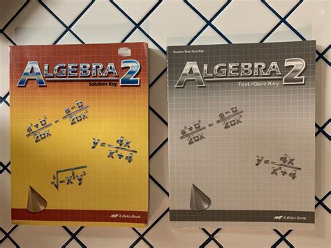 Abeka Algebra 2 Solution Key And Test/Quiz Key eBay